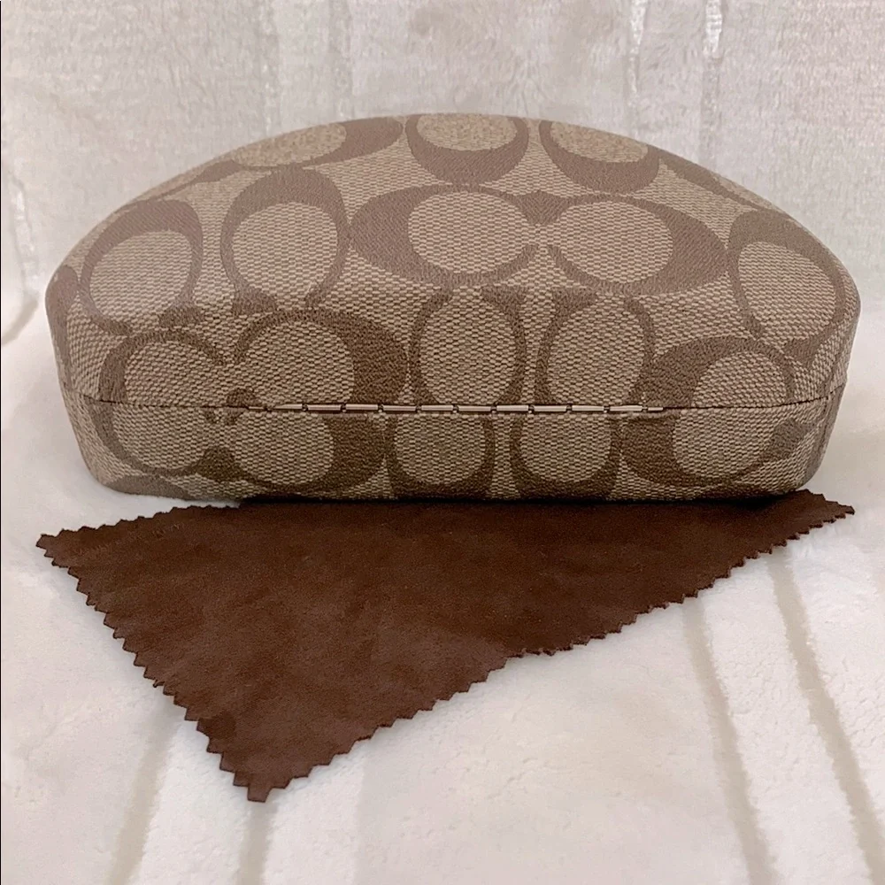 Coach CC Brown Sunglasses / Eyeglass Hard Case with original cloth